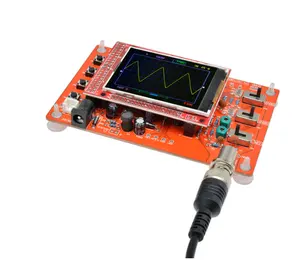 Fully Assembled Digital Oscilloscope 2.4" TFT LCD Display with Alligator Probe Test Clip Transparent Acrylic Case