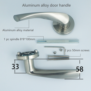 BBdhome căn hộ hiện đại cửa gỗ hợp kim nhôm satin Nickel cửa xử lý - Product Image 4