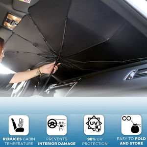 Pare-Soleil de Voiture Personnalisés Pliables Anti-UV 190T, Protection de Pare-Brise Avant Pour Enfants et Camions - Product Image 4