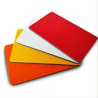 Panneaux ACP couleur unie 3mm 4mm, bardage en aluminium, panneaux composites en aluminium revêtus PE/PVDF, solutions de bardage intérieur et extérieur