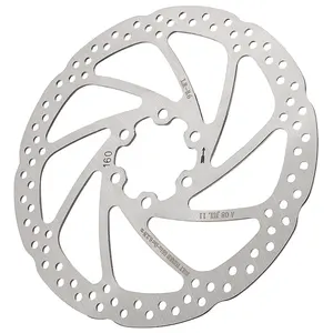 Lebycle Bicycle MTB Bike Brake Rotors Threaded Hubs Disk Brake Pad Rotors 6 Bolt Flange Adapter 160mm/180mm rotors