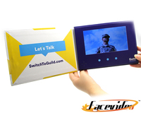 Produits promotionnels les moins chers, articles, fournisseur, carte de visite, invitation numérique, brochure de livre vidéo Lcd 7 pouces