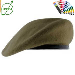 Task Navy <strong>Marine</strong> Sports Green Unlined Beret Cap Hat Leather Sweatband Without Lining 100% Full <strong>Wool</strong> High Quality - Product Image 1