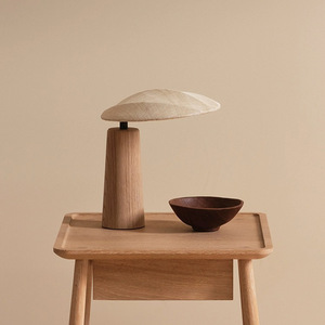 <span class=keywords><strong>Lampe</strong></span> de table décorative en tissu, style japonais, en bois massif simple, pour chambre <span class=keywords><strong>à</strong></span> coucher, chevet, table de thé ou <span class=keywords><strong>maison</strong></span> de vacances - Product Image 1