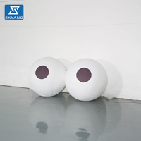 Œil Gonflable Blanc Personnalisé pour la Décoration d'Activités de Festival en Plein Air