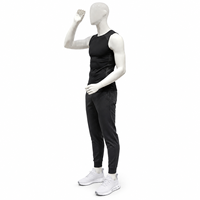 Ensemble de mannequins abstraits homme-femme, figurines de présentation corps entier pour les marques de vêtements, les magasins de détail et le merchandising visuel