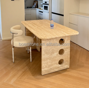 Table Ronde en Marbre Veineux Noir et Blanc <span class=keywords><strong>de</strong></span> Qualité Supérieure - Fournisseur en Gros pour les Revendeurs <span class=keywords><strong>de</strong></span> Meubles et les Développeurs Immobiliers - Product Image 6