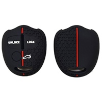 Étui de protection en silicone alvéolé pour clé de voiture Mitsubishi ASX Lancer Grandis Fortis à 3 boutons, télécommande droite, accessoires auto