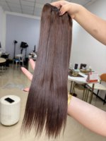 Cheveux vierges bruts de qualité supérieure, brun, en vrac, prix de gros, cheveux humains lisses