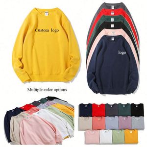เสื้อฮู้ดดี้คอกลมคุณภาพสูง 350 กรัม สำหรับผู้ชายและผู้หญิง สวมใส่สบาย ทรงโอเวอร์ไซส์ ปักโลโก้ตามสั่งได้ - Product Image 3