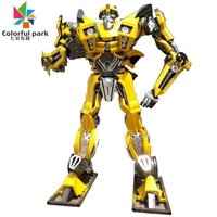 Máquina de Juego de Robots Transformers Coloridos para Parque