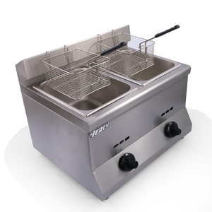 Hotte de Cuisine 5.<span class=keywords><strong>5L</strong></span> <span class=keywords><strong>Friteuse</strong></span> À <span class=keywords><strong>Gaz</strong></span> 2 Réservoirs 2 Paniers En Acier Inoxydable Profonde <span class=keywords><strong>Friteuse</strong></span> À <span class=keywords><strong>Gaz</strong></span> - Product Image 2
