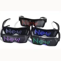 Affichage Programmable chaud Bluetooth APP bricolage lunettes de mode charge intelligente lunettes LED programmables éclairées