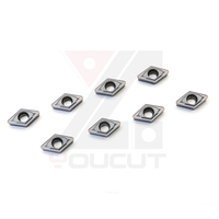 Plaquettes de tournage CNC en carbure revêtues CVD DCMT070208/04-MM, pointes universelles pour acier et acier inoxydable, personnalisables OEM, résistantes à l'usure