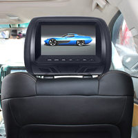 Écran LCD pour appuie-tête de siège auto avec télécommande, 7 pouces, prend en charge les formats vidéo MP4/MP5, lecteur USB/carte TF, accessoires de moniteur