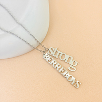 Emanco Dropshipping - Collares Personalizados con Colgante de Dos Nombres en Letra Vertical, Chapado en Oro, de Acero Inoxidable, Regalo de Cumpleaños