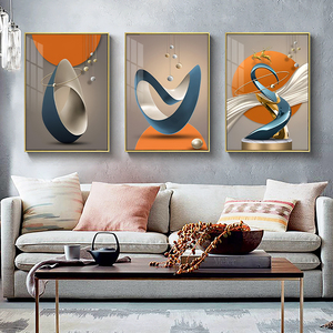 Hiện Đại Ba-Mảnh Thiết Lập Trừu Tượng Phun Sơn Nghệ Thuật Mỹ Sứ Tường Trang Trí Cho Nhà-Nhà Vẫn Cuộc Sống Bức Tranh - Product Image 2