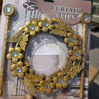 Prêt à expédier : Clip de rideau en stock, forme cercle, accessoires de rideau, panneau de rideau de fenêtre, Cortinas Rideaux De Maison