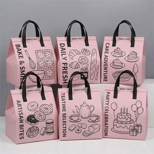 Custom 20L Non-Woven Insulation Picnic <b>Cooler</b> Bag Portable Thickened Takeaway Packing for Catering Commercial Milk Tea Iced - Product Image 1