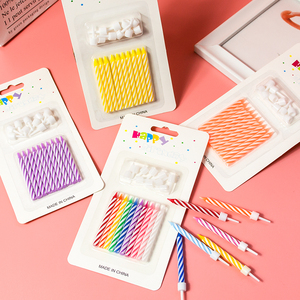 Fabrication de <span class=keywords><strong>bougies</strong></span> d'<span class=keywords><strong>anniversaire</strong></span> faites bougie de gâteau d'<span class=keywords><strong>anniversaire</strong></span> en spirale colorée - Product Image 4