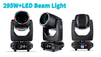Luz de haz de 295W de gran venta, tira LED tipo lira Sharpy Beam, luz de escenario arcoíris para discoteca, DJ y fiestas.
