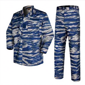 DF815 Outdoor CS BDU Anzug Marineblau Tarnanzug Baumwollmischung Frühling Herbst Outdoor Freizeitkleidung Lagerbestand Großhandel China - Product Image 1