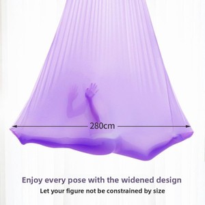 Ensemble de hamac de <span class=keywords><strong>yoga</strong></span> <span class=keywords><strong>aérien</strong></span> de haute qualité avec logo, balançoire à corde aérienne d'intérieur, adapté au Pilates - Product Image 3
