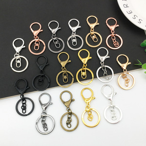 Bán Buôn Tôm Hùm Clasp Keychain Xoay Móc Móc Khóa Con Chó Móc Kim Loại Vòng Chìa Khóa Vòng Phẳng Chia Vòng Xoay Móc Khóa Đồ Trang Sức Móc Khóa - Product Image 1