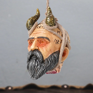 Mimir, dieu de la sagesse, portrait en résine à suspendre au mur, mythologie nordique, décoration intérieure - Product Image 2