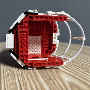 Jizai nuovo Design Custom blocchi Rugby casco rosso mattoncini Kansas capi città 3d calcio casco costruzione blocchi - Product Image 4