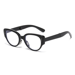 Lunettes de lecture pliables avec verres anti-lumière bleue, monture PC, unisexe, petite monture portable pour une utilisation en extérieur et en intérieur - Product Image 2