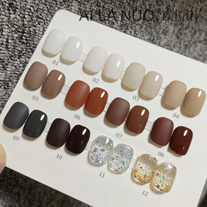 AILANUO ชุดสีเจลทาเล็บ 12 สี สำหรับฤดูใบไม้ร่วง-ฤดูหนาว คอลเลคชั่นสีเจลนีออน ปราศจากสาร TPO และ HEMA รับผลิตเจลทาเล็บแบบ OEM ภายใต้แบรนด์ของคุณเอง - Product Image 4