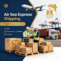 Transitaire Alibaba Amazon vers l'Égypte, Cairo, DDP, service logistique express aérien et maritime porte-à-porte