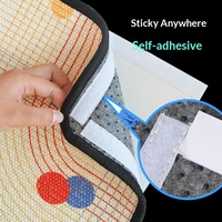 Tapis à gratter pour chat en sisal naturel imprimé, auto-adhésif, pour mur, sol, verre, canapé, protection de meubles
