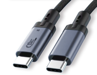 Cable USB4 Tipo C a Tipo C de Función Completa, Transferencia de Datos de 40 Gbps, Carga Rápida PD de 240 W, Cable de Pantalla de Video de 8K a 60 Hz