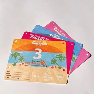 Números de Competición Desechables, Impermeables y Resistentes al Sudor para Maratón y Ciclismo - Material de Papel, Logotipo Personalizado Disponible - Product Image 2