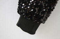 Manteau de veste brodé à paillettes pour femmes Performance Hip Hop à la mode personnalisée pour spectacle de danse