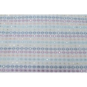 Triloki Geometric Embroidered Rayon <b>Fabric</b> Multicolor1 Medium <b>Weight</b> Brocade For Sari Apparel By The Yard - Product Image 2