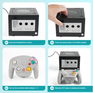Receptor Inalámbrico para Juegos Retro WavePhoenix para Controlador Nintendo WaveBird, Adaptador Compatible con <span class=keywords><strong>GameCube</strong></span> y <span class=keywords><strong>Wii</strong></span> (RVL-001) - Product Image 5