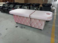Lit de luxe pour Salon de beauté, chaise d'extension de cils, Table de beauté rose pour le visage, lit de Massage