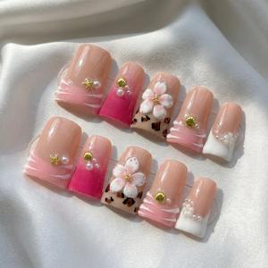 Meilleurs Kits d'Ongles Press-on de Haute Qualité, <span class=keywords><strong>Forme</strong></span> Bec de Canard Évasée Y2K pour Fêtes, Vente en Gros d'Ongles Press-on 3D, Offre Spéciale - Product Image 6
