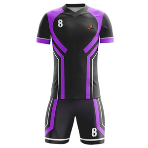 Nuevo Diseño de Uniformes de Fútbol para Hombre, Conjunto de Manga Corta, Uniformes de Club de Fútbol, Transpirables, de Secado Rápido, Pantalones Cortos y Camiseta - Product Image 5