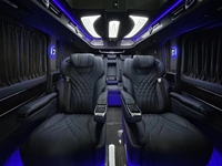 Kursi Mobil Mewah Berpemanas dan Berputar dengan Motor Listrik untuk Van, Minibus, RV, Modifikasi Interior Savana, Carnival, Hiace