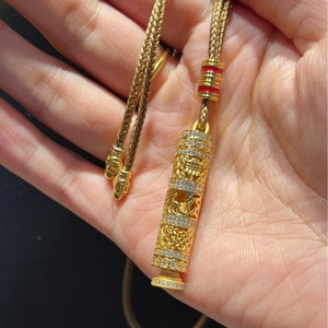 FYXL1295S Niche High-End 18K Gold Plated Zircon Pendant Necklace for Women New 2026 Style Hiphop Party Jewelry - Product Image 2