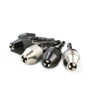 Guest Quality Mini Adjustable 3 Jaw Keyless Drill Chuck 0.6-8mm Straight Shank Electric Screwdriver Accessory - Product Image 1
