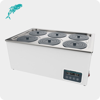Bain-marie numérique WB100-6/WB100-6F avec puissance de 300-1200W, plage de température de 20°C à 99,9°C pour usage en laboratoire