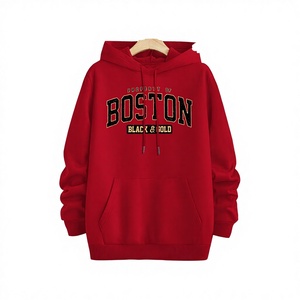 Sudadera con Capucha Gráfica Boston para Hombre - Azul Marino con Letras Doradas, Corte Holgado, Informal, Estampada para Otoño, 100% Fibra de Bambú, Cortavientos, Larga - Product Image 3