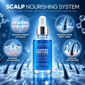 Sérum para el Cuero Cabelludo GHK-CU, Nutre, Repara el Cabello Dañado, Hidrata, Calma el Cuero Cabelludo Seco, Mejora el Cabello Fino, Superventas - Product Image 4