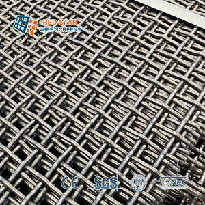 <span class=keywords><strong>Grillage</strong></span> <span class=keywords><strong>de</strong></span> protection à mailles fixes en acier au manganèse haute rigidité / anti-desserrage pour applications minières, carrières et métallurgie à charge lourde - Product Image 4