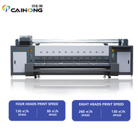 Impresora de Gran Formato con 4 o 8 Cabezales, Impresora Textil Digital de 3.2m, Impresora de Sublimación Textil Directa en Tela para Banderas